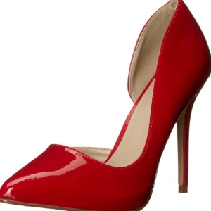 Rouge Verni 13 cm AMUSE-22 Chaussures Escarpins Classiques