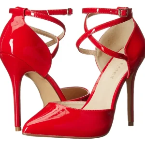 Rouge Verni 13 cm AMUSE-25 Chaussures Escarpins de Soirée