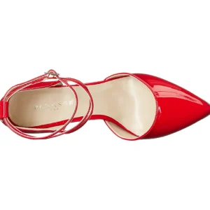 Rouge Verni 13 cm AMUSE-25 Chaussures Escarpins de Soirée