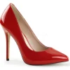 Rouge Verni 13 cm AMUSE-20 Escarpins Talons Aiguilles Hommes