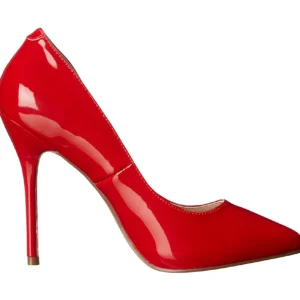 Rouge Verni 13 cm AMUSE-20 Escarpins Talons Aiguilles Hommes