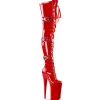 Rouge Verni 25,5 cm BEYOND-3028 bottes très hauts - cuissardes plateforme extrême