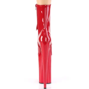 Rouge Verni 25,5 cm BEYOND-1020 talons très hauts - bottines plateforme extrême