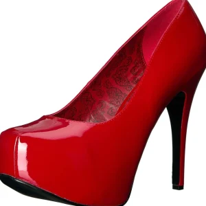 Rouge Verni 14,5 cm Burlesque TEEZE-06W pieds larges escarpins pour homme