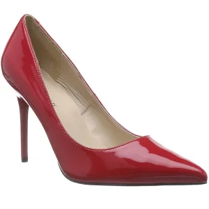Rouge Verni 10 cm CLASSIQUE-20 escarpins à talon aiguille bout pointu
