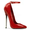 Rouge Verni 16 cm DAGGER-12 Fetish Talons Aiguilles Escarpins
