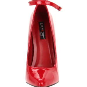 Rouge Verni 16 cm DAGGER-12 Fetish Talons Aiguilles Escarpins