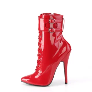 Rouge Verni 15 cm DOMINA-1023 Bottines Femmes pour Hommes