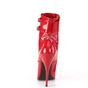 Rouge Verni 15 cm DOMINA-1023 Bottines Femmes pour Hommes