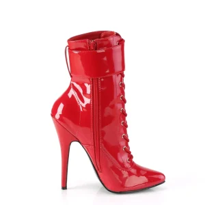 Rouge Verni 15 cm DOMINA-1023 Bottines Femmes pour Hommes