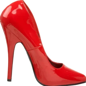Rouge Verni 15 cm DOMINA-420 Escarpins Talons Aiguilles Hommes