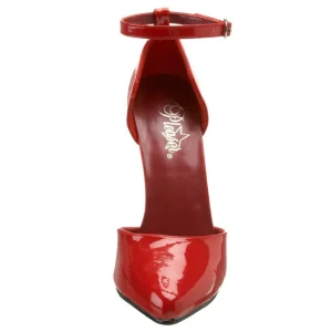Rouge Verni 15 cm DOMINA-402 escarpins à talons hauts