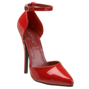 Rouge Verni 15 cm DOMINA-402 escarpins à talons hauts