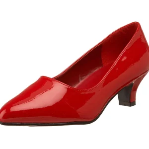 Rouge Verni 5 cm FAB-420W Escarpins Talons Hauts Hommes