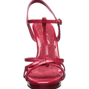 Rouge Verni 12 cm FLAIR-420 Talon Haut pour Hommes