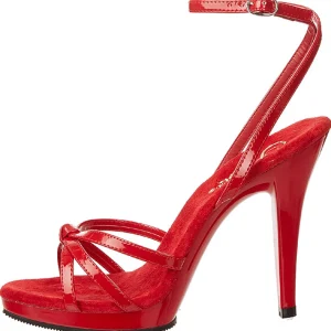 Rouge Verni 12 cm FLAIR-436 Talon Haut pour Hommes