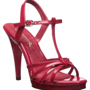 Rouge Verni 12 cm FLAIR-420 Talon Haut pour Hommes