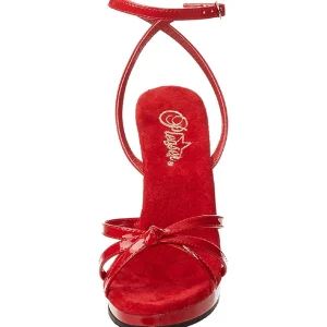 Rouge Verni 12 cm FLAIR-436 Talon Haut pour Hommes