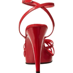 Rouge Verni 12 cm FLAIR-436 Talon Haut pour Hommes