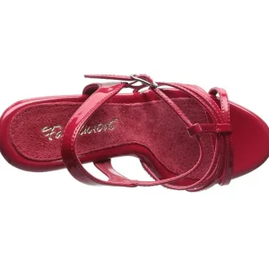 Rouge Verni 12 cm FLAIR-420 Talon Haut pour Hommes