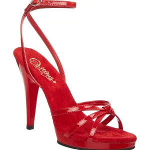 Rouge Verni 12 cm FLAIR-436 Talon Haut pour Hommes