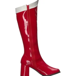 Rouge Verni 7,5 cm Funtasma GOGO-306 Bottes Femmes