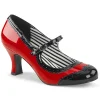 Rouge Verni 7,5 cm JENNA-06 grande taille escarpins femmes