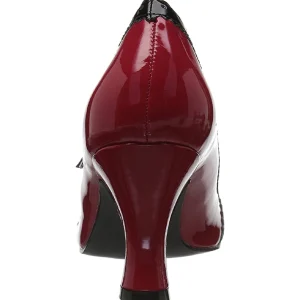 Rouge Verni 7,5 cm JENNA-06 grande taille escarpins femmes