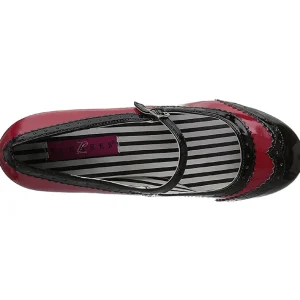Rouge Verni 7,5 cm JENNA-06 grande taille escarpins femmes