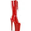 Rouge Verni 23 cm Pleaser INFINITY-2020 Plateforme Bottes Femmes