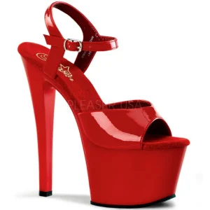 Rouge Verni 18 cm Pleaser SKY-309 Talons Hauts Plateforme