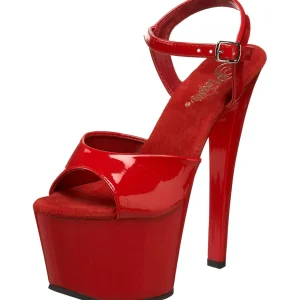 Rouge Verni 18 cm Pleaser SKY-309 Talons Hauts Plateforme