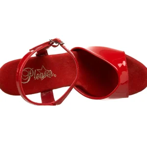 Rouge Verni 18 cm Pleaser SKY-309 Talons Hauts Plateforme