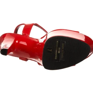 Rouge Verni 18 cm Pleaser SKY-309 Talons Hauts Plateforme