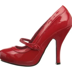 Rouge Verni 12 cm retro vintage CUTIEPIE-02 escarpins mary jane plateforme cachée