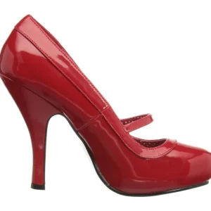 Rouge Verni 12 cm retro vintage CUTIEPIE-02 escarpins mary jane plateforme cachée