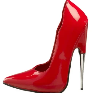Rouge Verni 15 cm SCREAM-01 Chaussures Stilettos Escarpins Femmes