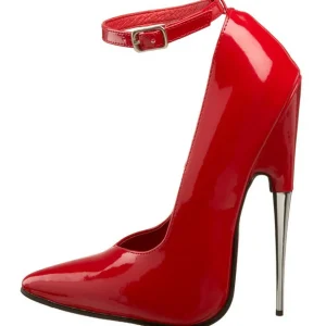 Rouge Verni 15 cm SCREAM-12 Chaussures Stilettos Escarpins Femmes