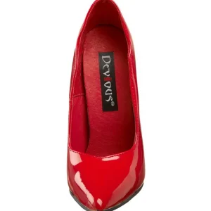 Rouge Verni 15 cm SCREAM-01 Chaussures Stilettos Escarpins Femmes