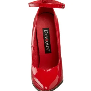 Rouge Verni 15 cm SCREAM-12 Chaussures Stilettos Escarpins Femmes