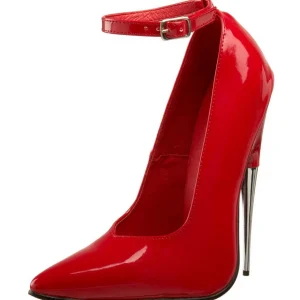 Rouge Verni 15 cm SCREAM-12 Chaussures Stilettos Escarpins Femmes