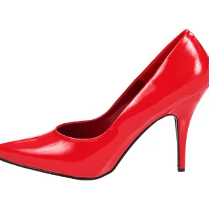 Rouge Verni 13 cm SEDUCE-420 escarpins à bout pointu