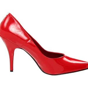 Rouge Verni 13 cm SEDUCE-420 escarpins à bout pointu