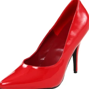 Rouge Verni 13 cm SEDUCE-420 escarpins à bout pointu