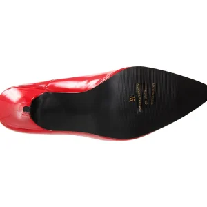 Rouge Verni 13 cm SEDUCE-420 escarpins à bout pointu