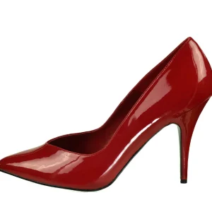 Rouge Verni 13 cm SEDUCE-420V escarpins à bout pointu