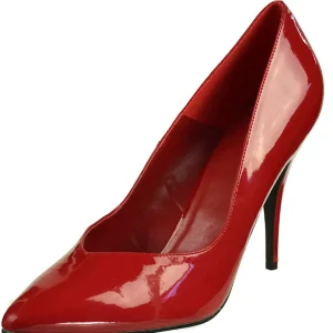 Rouge Verni 13 cm SEDUCE-420V Escarpins Talons Aiguilles Hommes