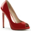 Rouge Verni 13 cm SEXY-42 Chaussures Escarpins Classiques