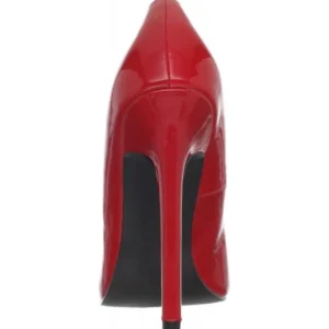 Rouge Verni 13 cm SEXY-20 escarpins à talon aiguille bout pointu