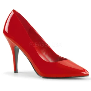 Rouge Verni 10 cm VANITY-420 escarpins à bout pointu